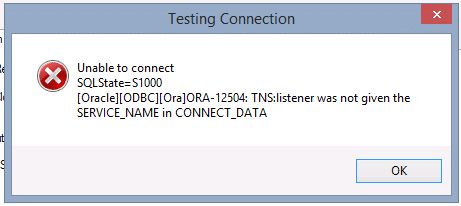 Solving the ORA-12504 Error - Deep in the Code